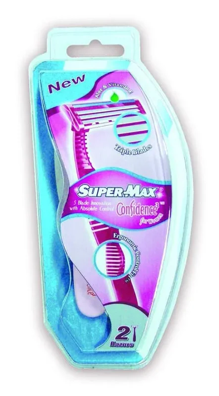 Самобръсначка SUPER MAX Confid 3нож 2бр - SUPER MAX