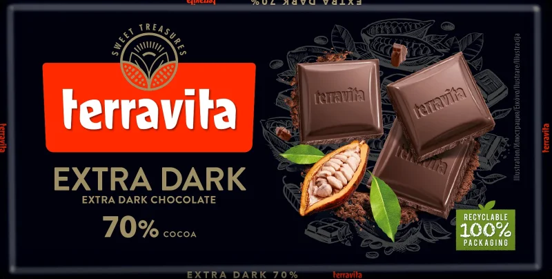 Шоколад Terravita 70% какао 100г - TERRAVITA