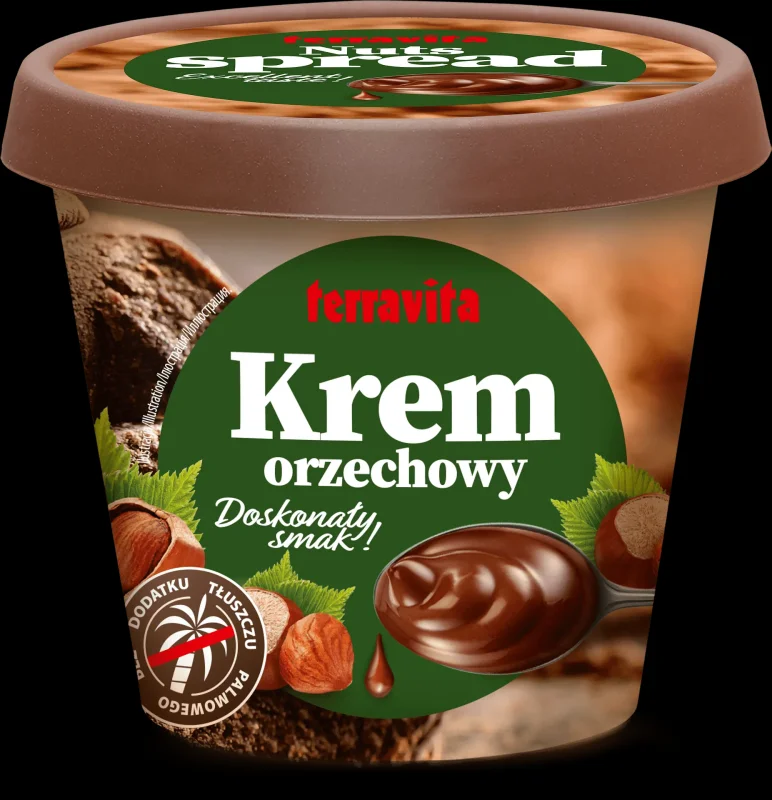 Какаов крем TERRAVITA с лешници 230г - TERRAVITA