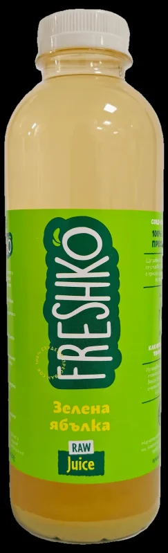 Студено пресован сок FRESHKO 100% зелена ябълка 750 мл - FRESHKO