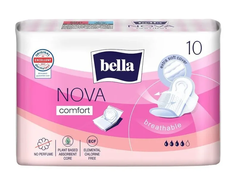 Дамски превръзки BELLA Nova Comfort Cotton 4 капки 10 бр. - BELLA WOMEN