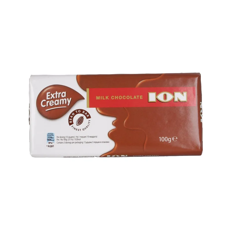 Шоколад млечен ION Extra Creamy 100 гр.