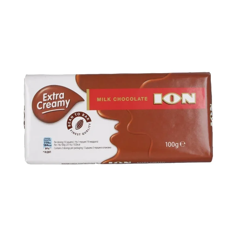 Шоколад млечен ION Extra Creamy 100 гр. - ION