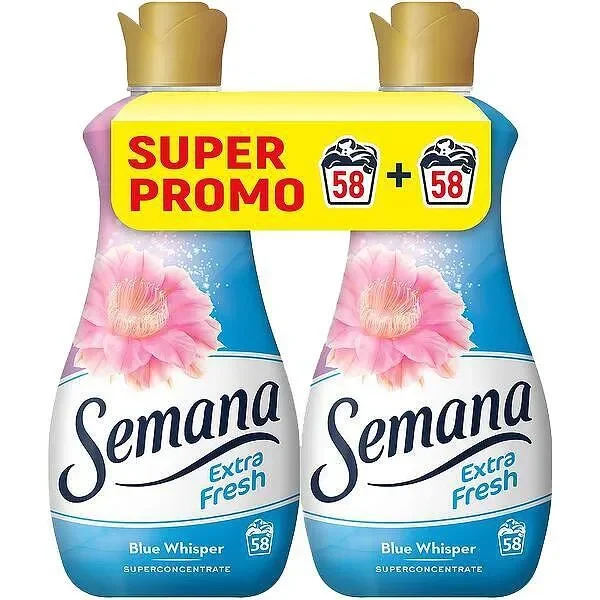 Омекотител SEMANA Extra Fresh Blue Whisper 2x58 дози - SEMANA