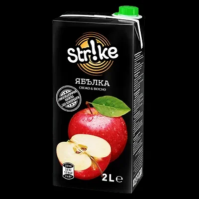 Пл.напитка STRIKE ябълка 10% 2л - STRIKE