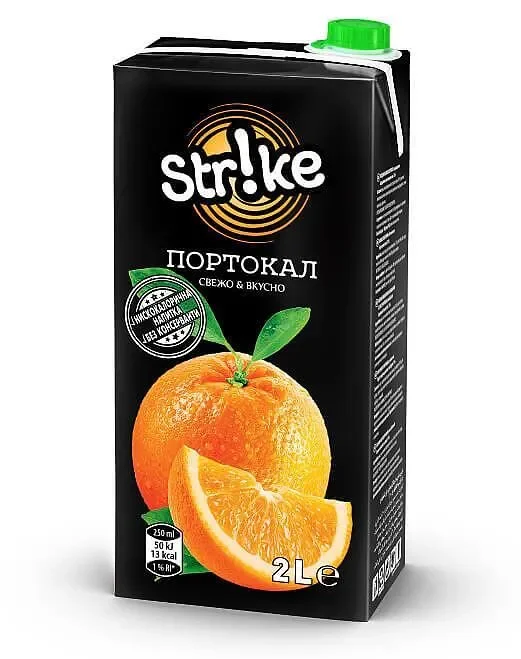 Пл.напитка STRIKE портокал 10% 2л - STRIKE