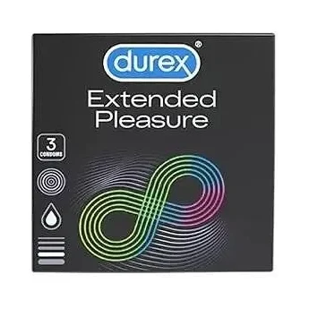 Презервативи DUREX Extended Pleasure 3бр - Durex
