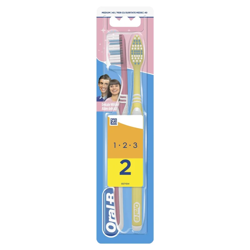 Четка за зъби ORAL-B Delicate White 1+1 - ORAL B