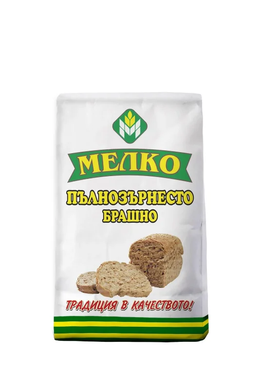 Брашно МЕЛКО пълнозърнесто 1 кг - МЕЛКО