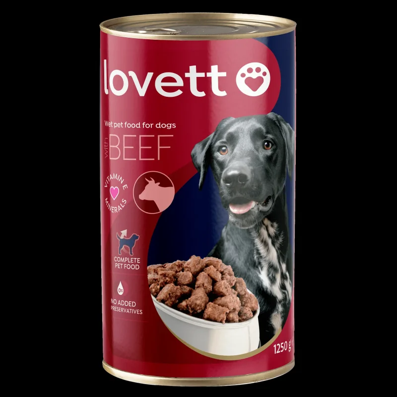 Храна за кучета LOVETT с говеждо 1.25 кг. - LOVETT