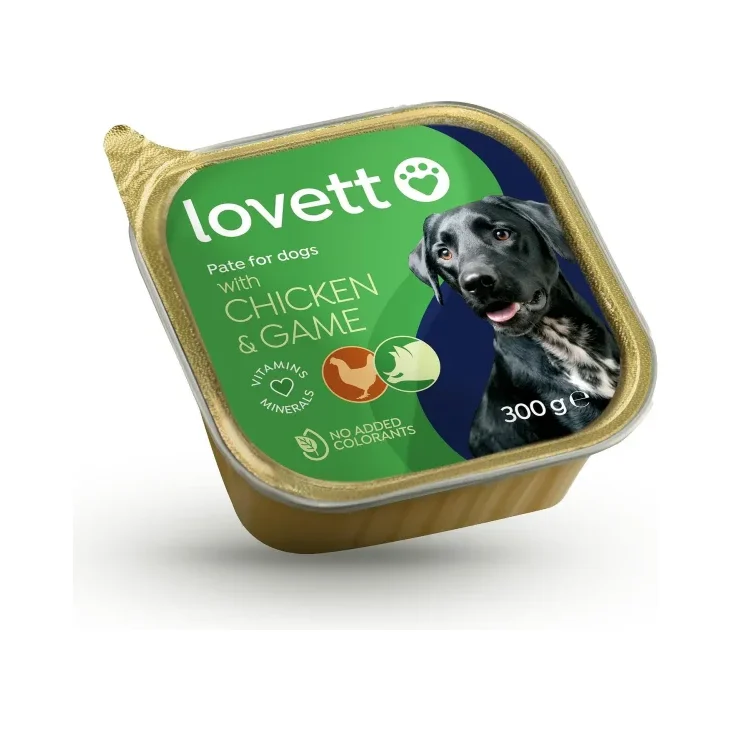 Пастет куче LOVETT пиле 300г - LOVETT