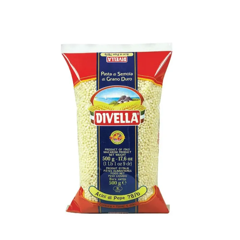 Кус кус DIVELLA Acini di Pepe 78/b 500 гр. - DIVELLA