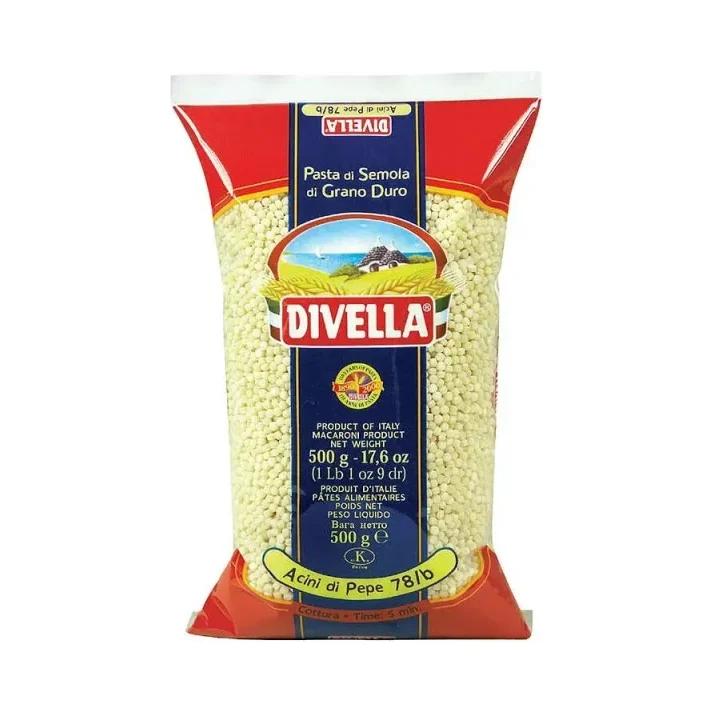 Кус кус DIVELLA Acini di Pepe 78/b 500 гр. - DIVELLA