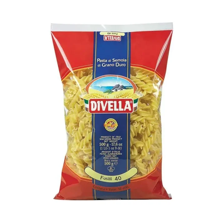 Макарони DIVELLA Fusilli 40 500 гр. - DIVELLA