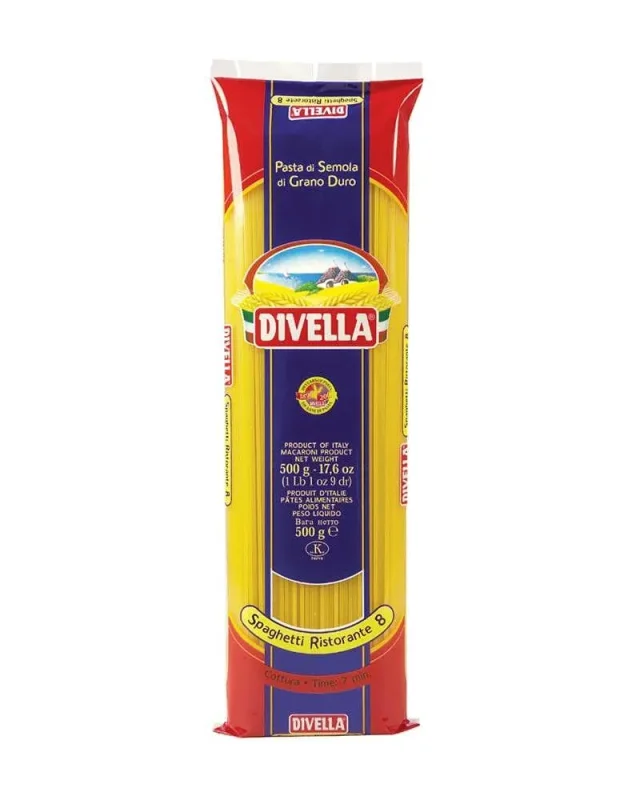 Спагети DIVELLA Spaghetti Ristorante 8 500 гр. - DIVELLA