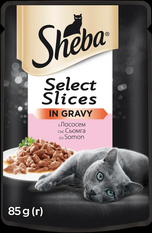 Пауч за котки SHEBA Cuisine Сьомга 85гр - SHEBA
