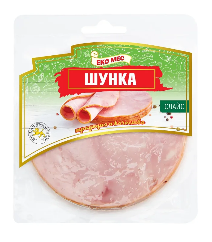 Шунка ЕКО МЕС Премиум слайс 200гр. - ЕКО МЕС