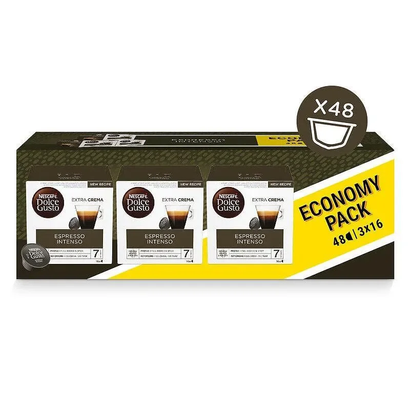 Кафе капсули NESCAFE Dolce Gusto Espresso Intenso Extra Crema 48 бр. - Nescafe Dolce Gusto