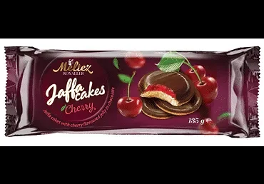 Бисквити MELTEZ ROYALLER Jaffa Cakes Cherry 135 гр. - MELTEZ