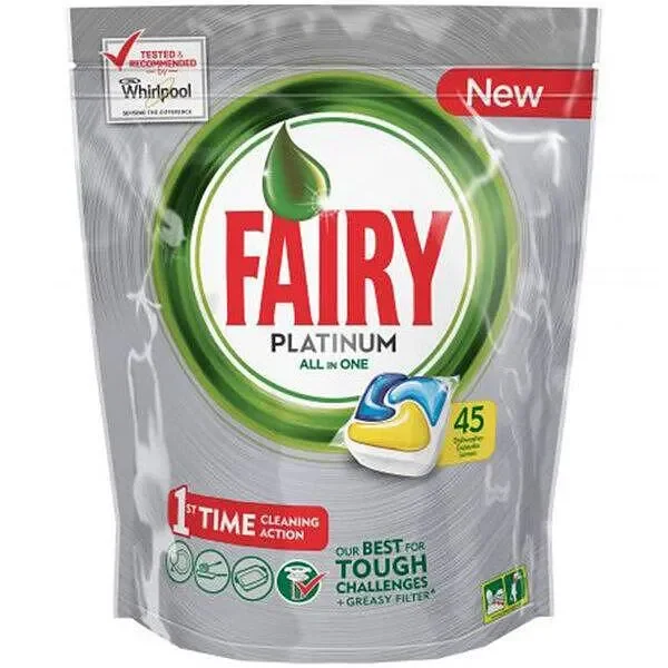 Таблетки за съдомиялна FAIRY Platinum 45бр