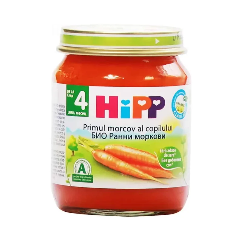 Пюре HIPP Bio ранни моркови 125гр - HIPP