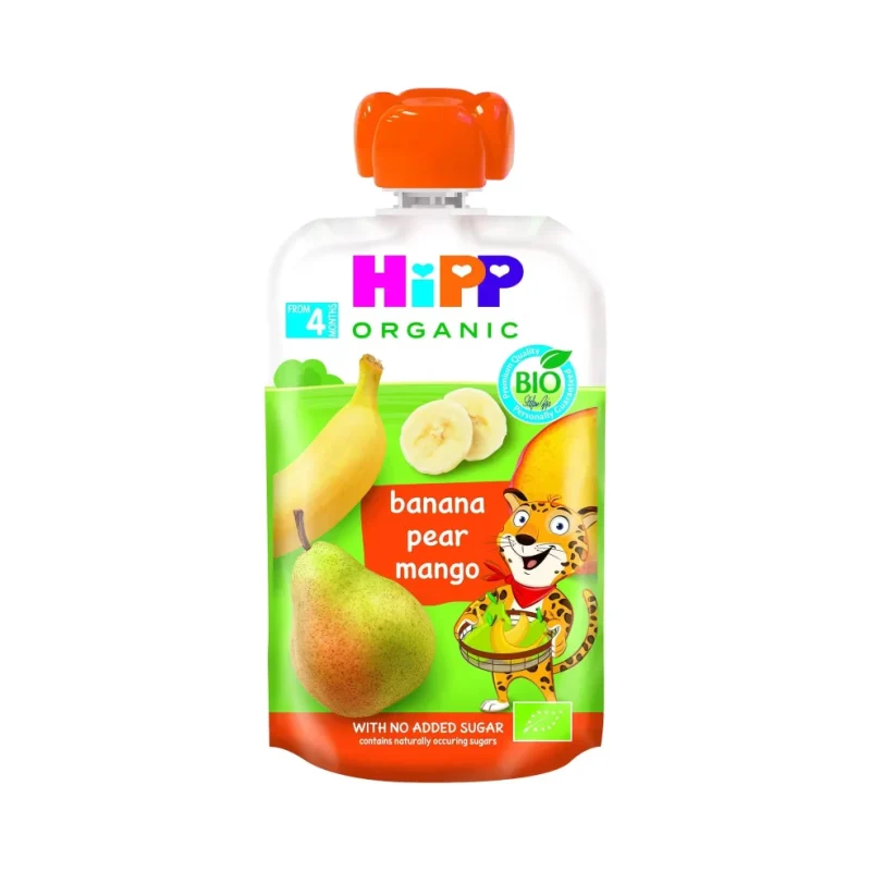 Плодова закуска HIPP Organic Bio банан/круша/манго 100 г