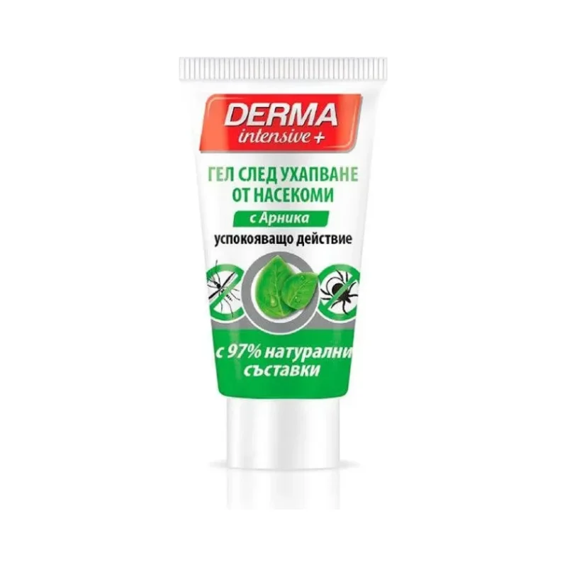 Репелент DERMA Int. гел след ухапване от насекоми 30мл - DERMA