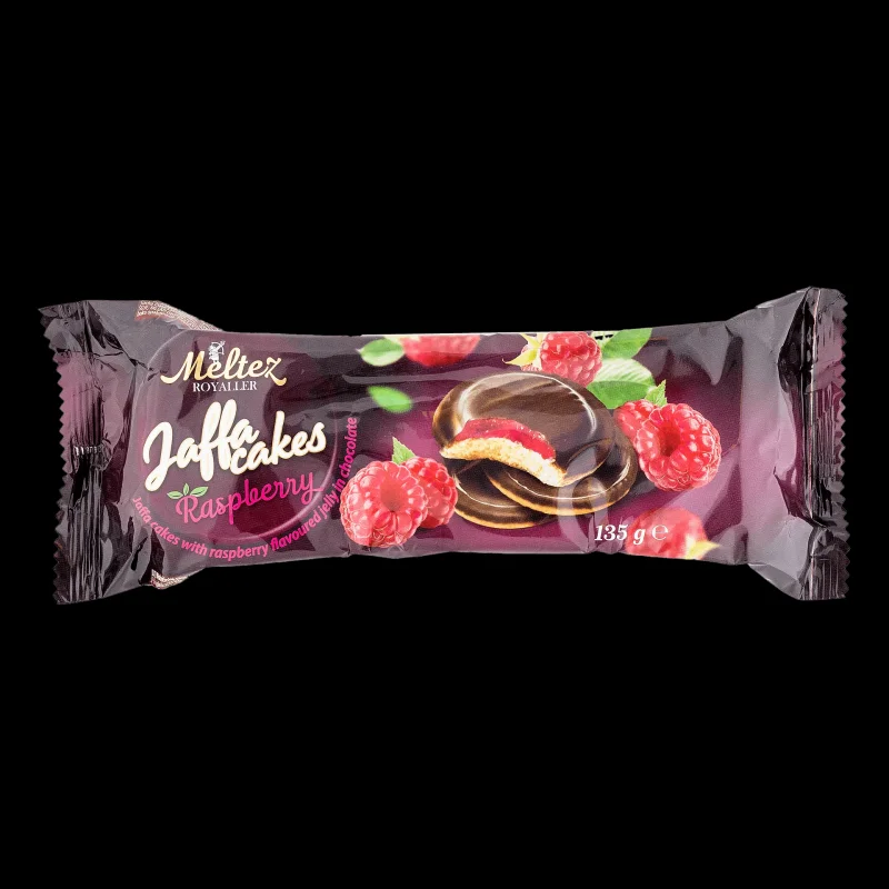 Бисквити MELTEZ ROYALLER Jaffa Cakes Raspberry 135 гр. - MELTEZ