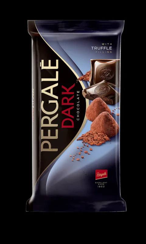Шоколад PERGALĖ трюфел,натурален 100г - PERGALE