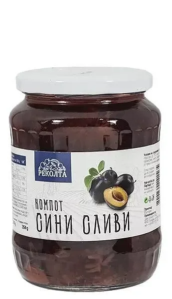 Компот РЕКОЛТА сини сливи 680гр - РЕКОЛТА