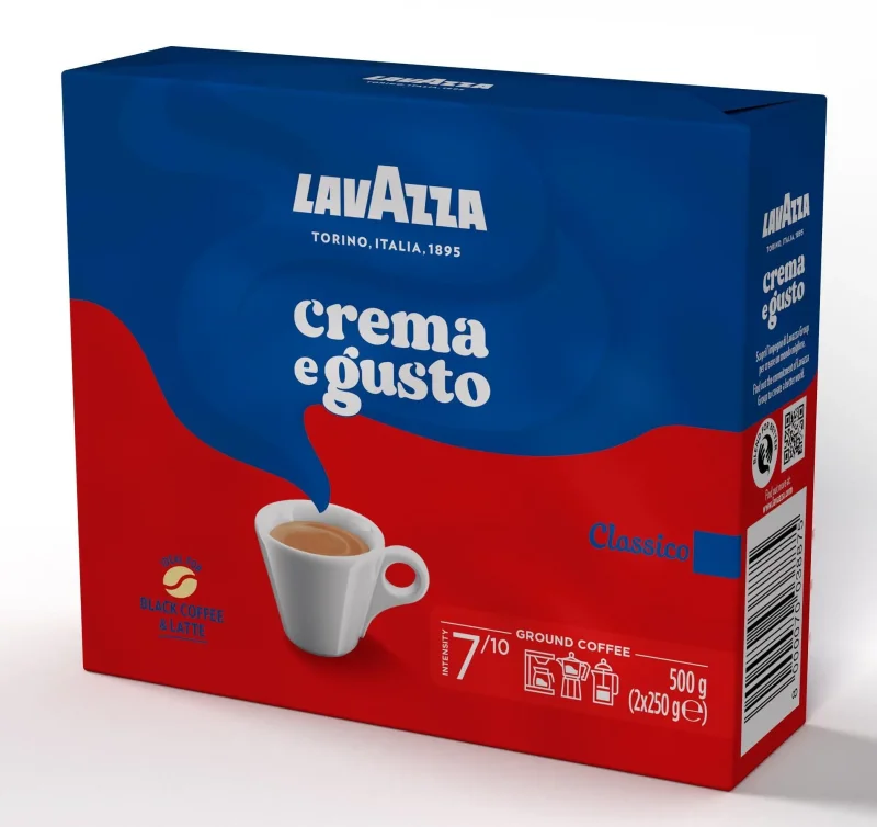 Мляно кафе LAVAZZA Crema e Gusto Classico 2x250 г - LAVAZZA