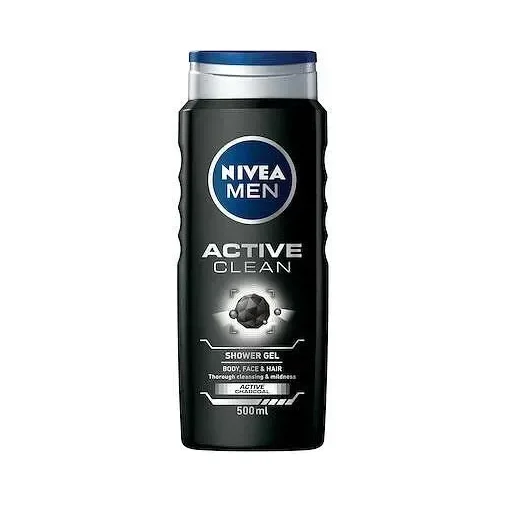 Душ гел NIVEA Men Active Clean 500мл - Nivea