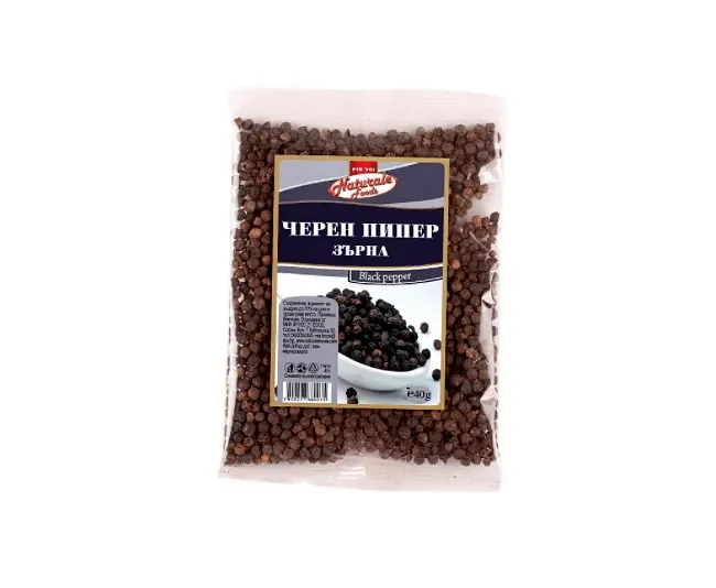 Черен пипер зърна NATURALE FOODS 40гр - Naturale Foods