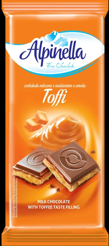 Шоколад ALPINELLA млечен карамел 100гр - ALPINELLA