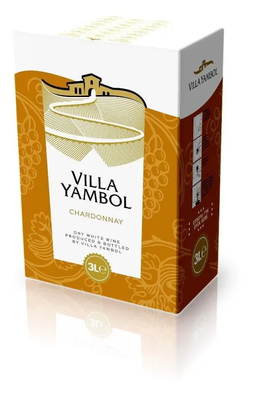Вино Шардоне VILLA YAMBOL 3 л.