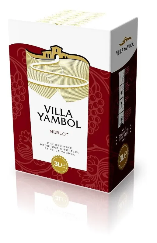 Вино Мерло VILLA YAMBOL 3 л.