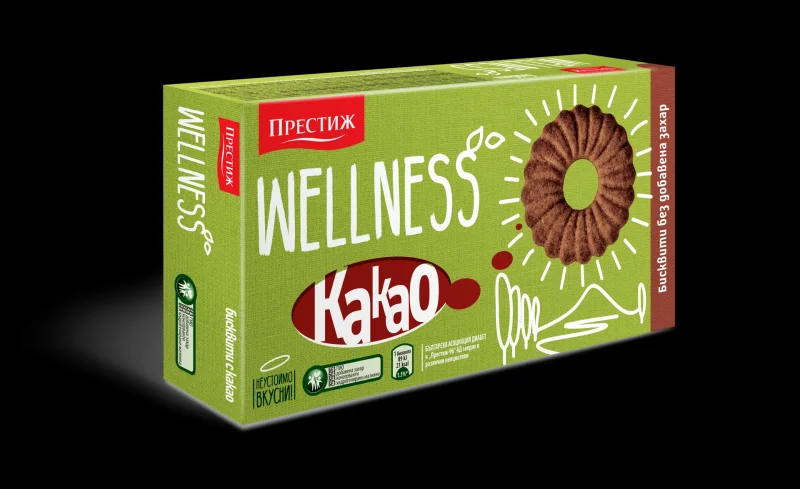 Бисквити WELLNESS какао 115г - PRESTIGE