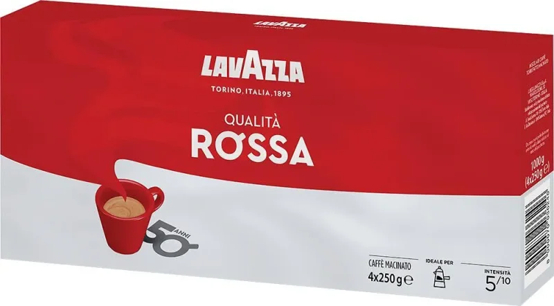 Кафе LAVAZZA Qualita Rossa 4 бр. 4x250 гр. - LAVAZZA