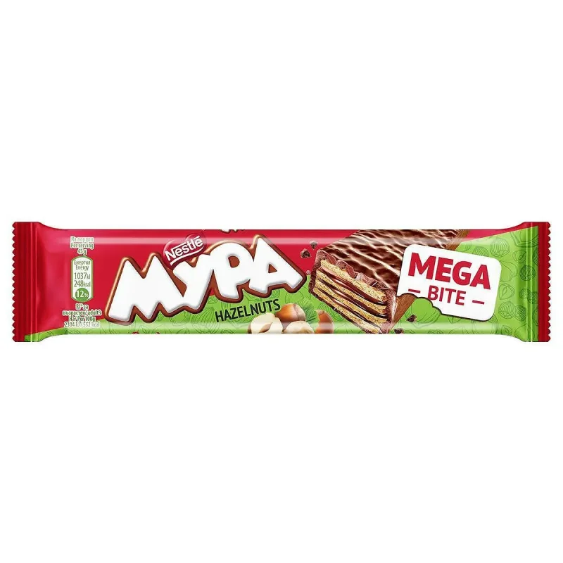 Вафла МУРА® MEGABite Лешник 45g - МУРА