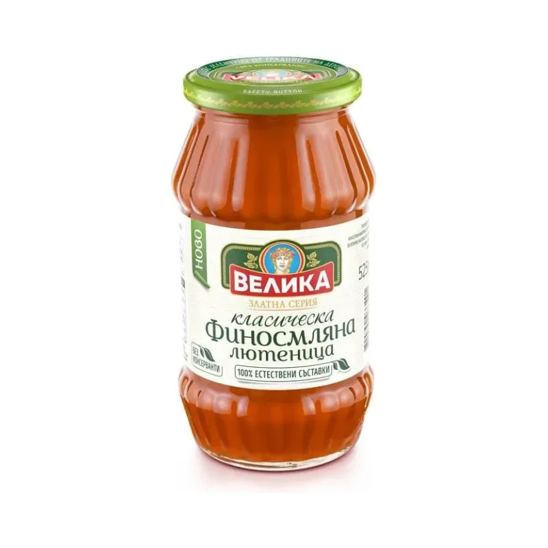 Лютеница ВЕЛИКА Златна серия класическа финосмляна 525 г - Deroni