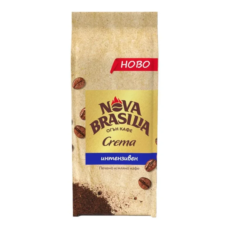 Кафе NOVA BRASILIA Crema Интенз. 225гр - NOVA BRASILIA