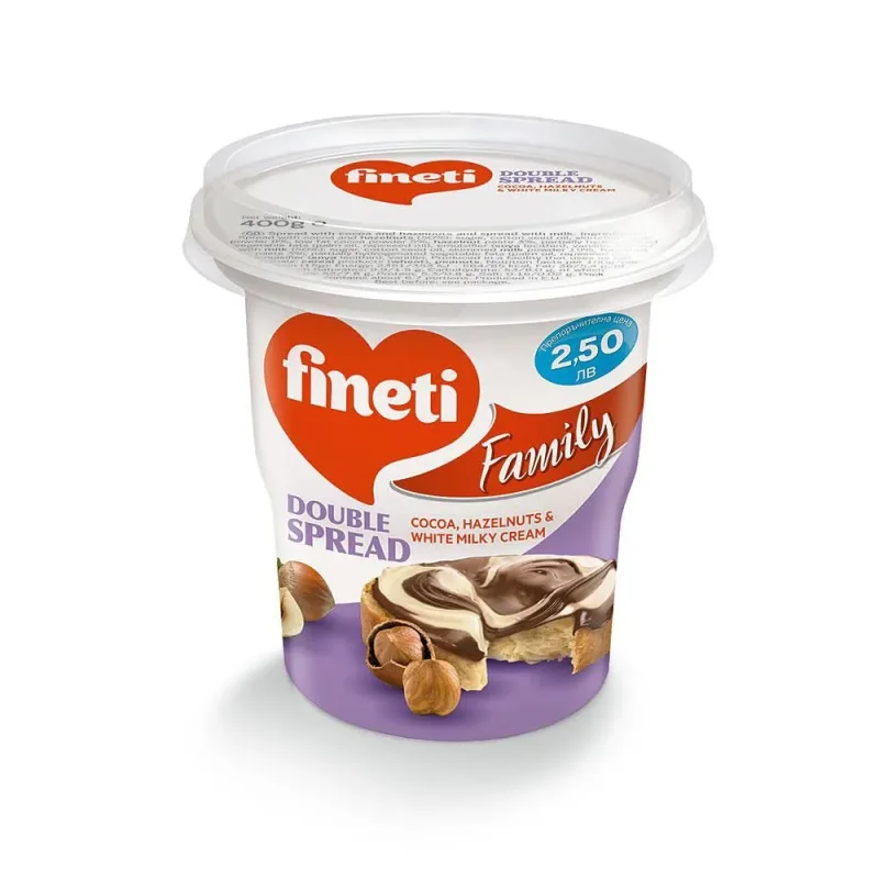 Какаов крем FINETTI двуцветен 380гр - Fineti