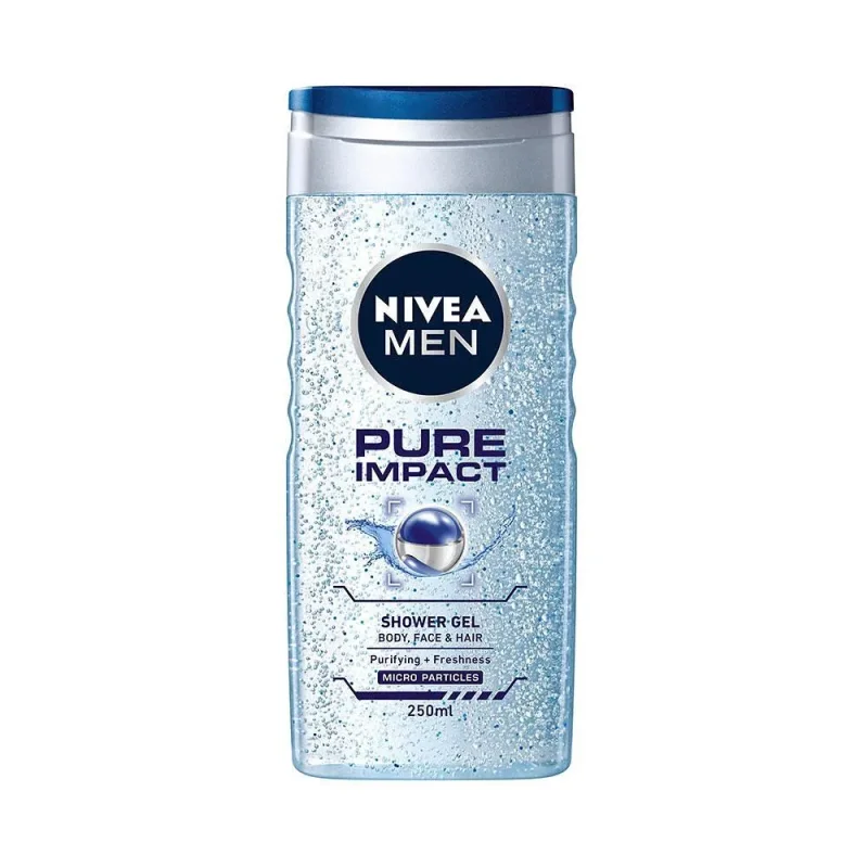 Душ гел NIVEA Pure Impact men 250мл - NIVEA
