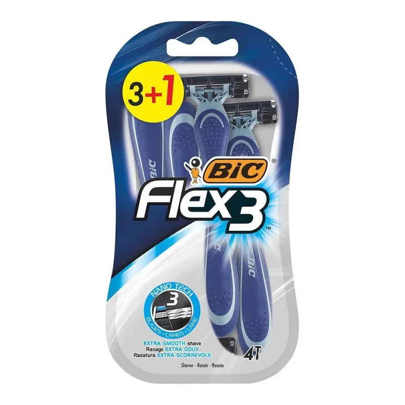 Самобръсначка BIC FLEX3 3+1бр - Bic