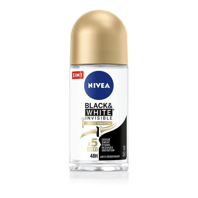 Рол он NIVEA Black&White Silky 50мл - NIVEA