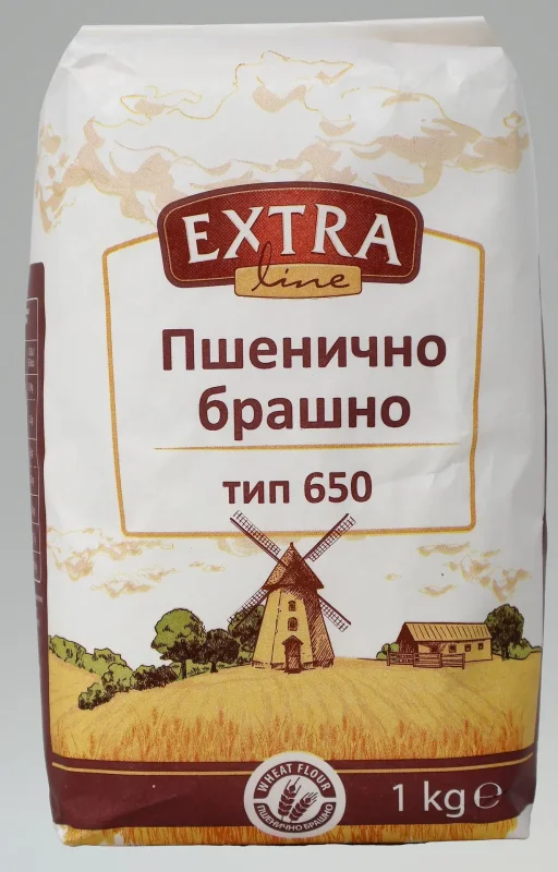 Пшенично брашно EXTRA LINE тип 650 1 кг - OPTIMA LINIJA