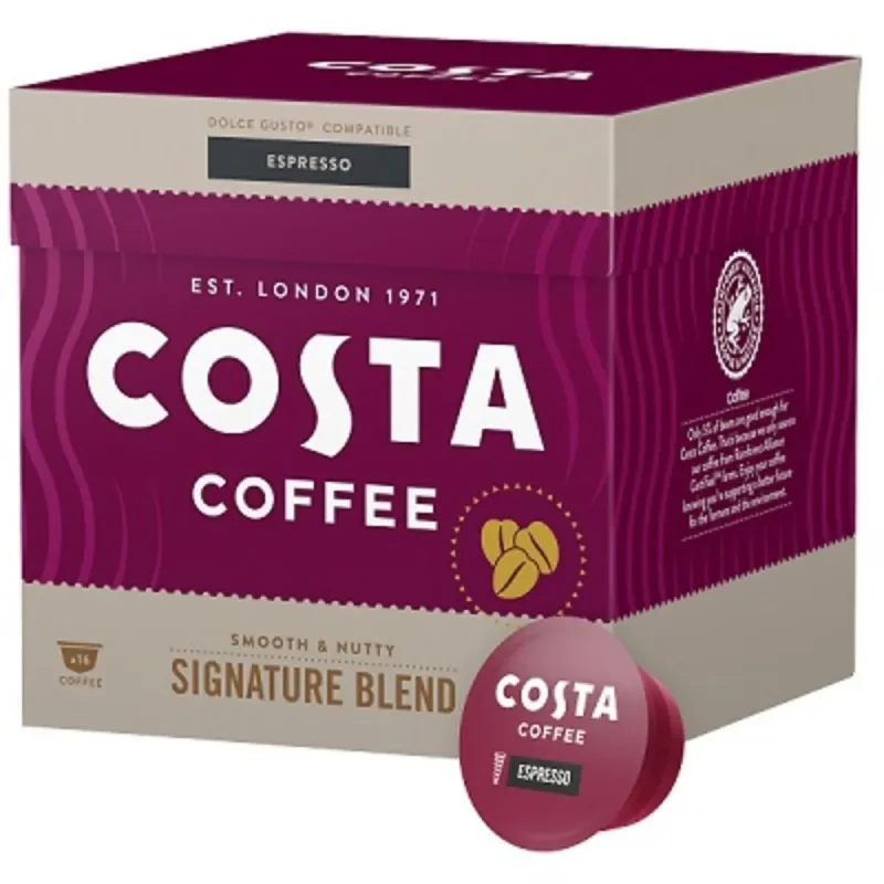 Кафе капсули Costa Coffee Espresso Dolce Gusto 16 бр. - COSTA COFFEE