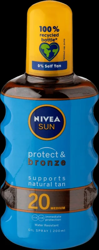 Олио за слънце NIVEA SUN SPF 20 200мл - NIVEA