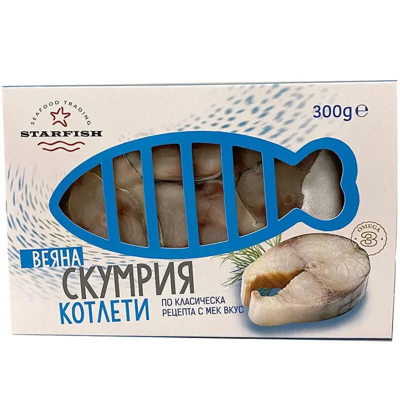 Веяна скумрия STARFISH котлети 300 гр. - STARFISH