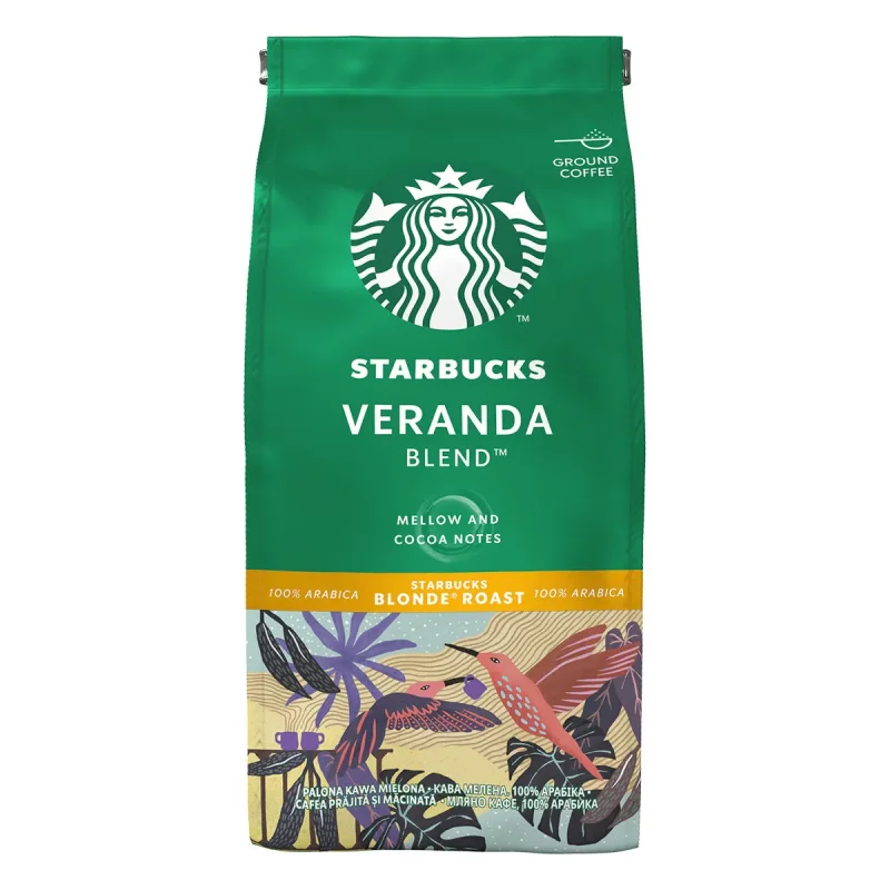 STARBUCKS VERANDA BLEND, светло изпечено мляно кафе, пакет 200g - STARBUCKS